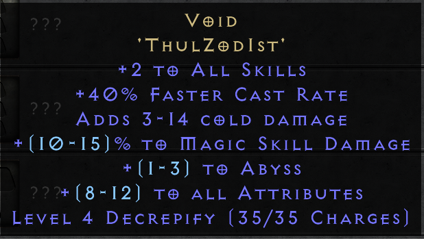 Void Runeword